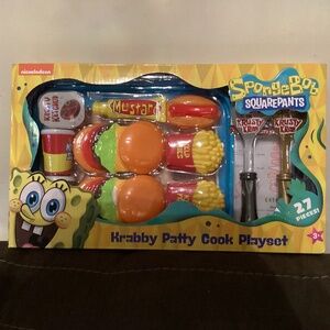 New Nicolodeon SpongeBob Squarepants- Crabby Patty Cook Playset